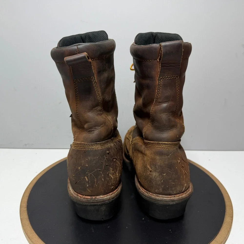 Red Wing Shoes 4420 Men 11.5 D Steel‎ Toe Work Boots Brown Leather Vibram
